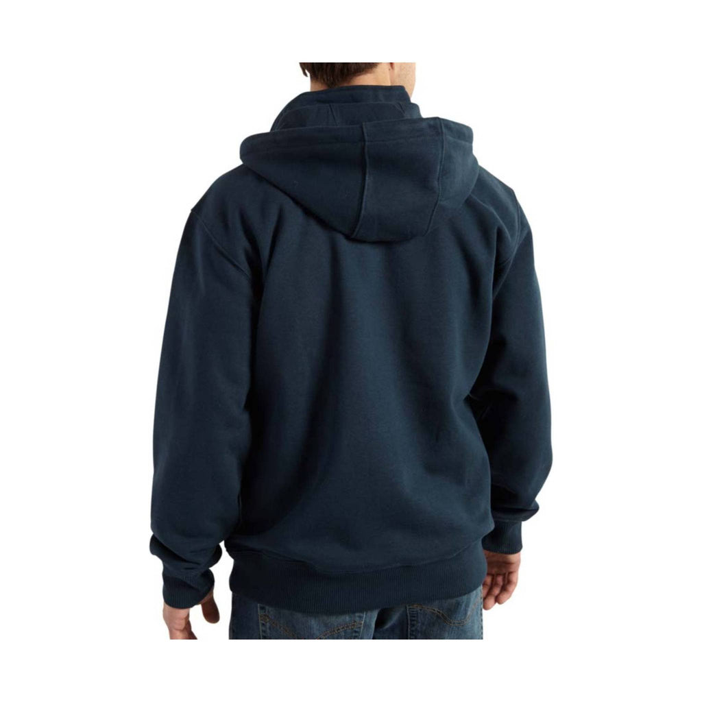 Carhartt Men's Rain Defender Paxton Heavyweight Hooded Quarter Zip Mock Sweatshirt - New Navy - Lenny's Shoe & Apparel