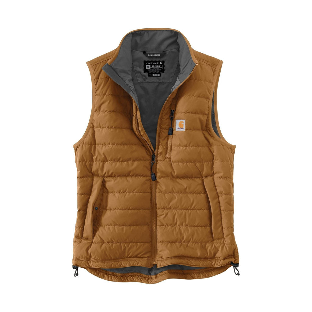 Carhartt Men's Rain Defender Relaxed Fit Lightweight Insulated Vest - Carhartt Brown - Lenny's Shoe & Apparel