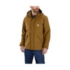 Carhartt Men's Storm Defender Loose Fit Heavy Weight Rain Jacket - Oak Brown - Lenny's Shoe & Apparel