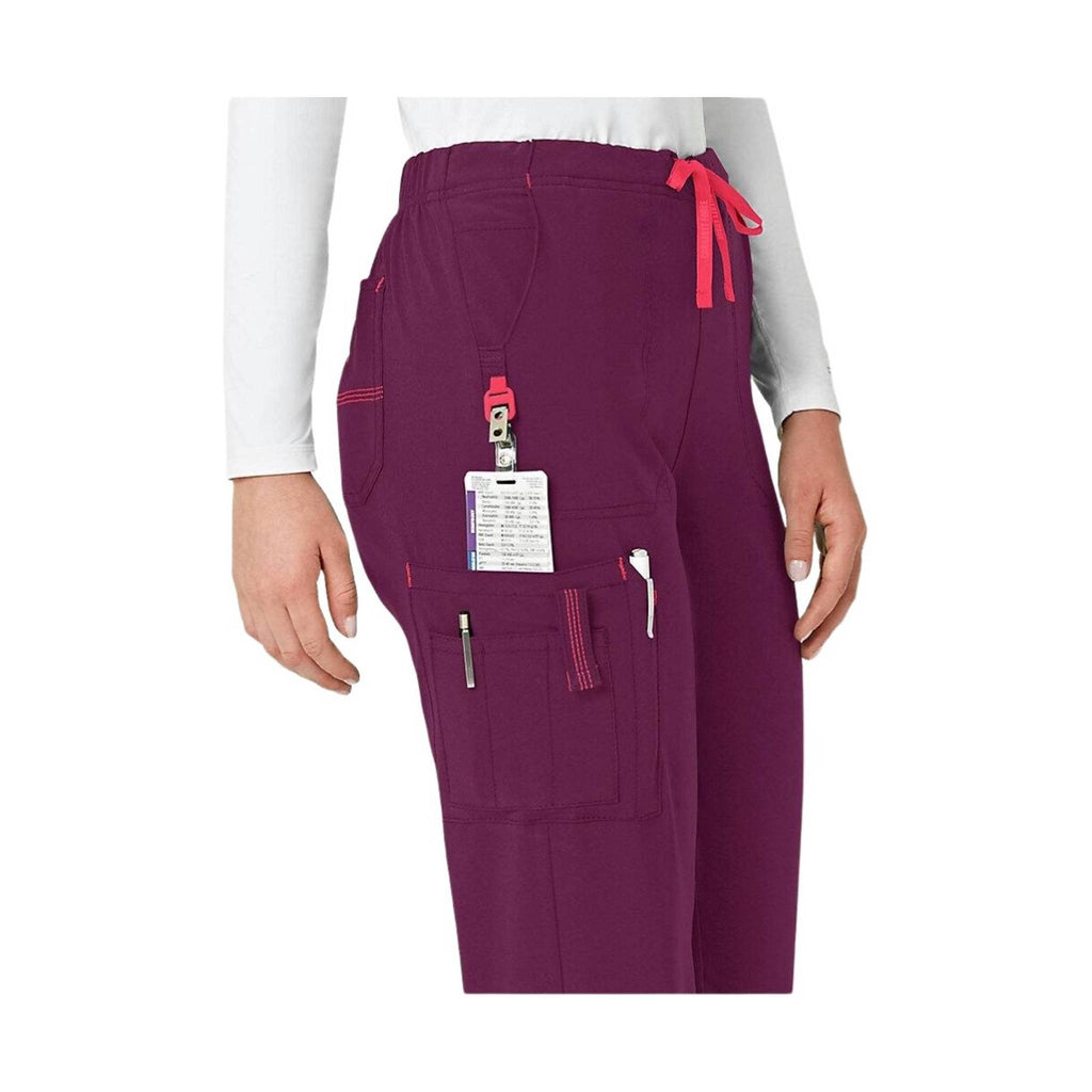 Carhartt Women's Cross Flex Utility Boot Cut Scrub Pant - Wine - Lenny's Shoe & Apparel