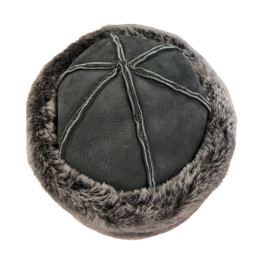 Cloud Nine Women's Sheepskin Suede Hat - Black - Lenny's Shoe & Apparel