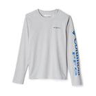 Columbia Kids' PFG Terminal Tackle Long Sleeve Tee - Cool Grey/Vivid Blue - Lenny's Shoe & Apparel