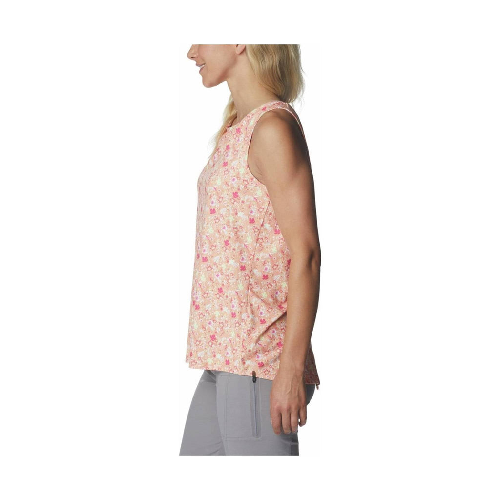 Columbia Women's Chill River Tank - Peach/Mini Hibiscus - Lenny's Shoe & Apparel