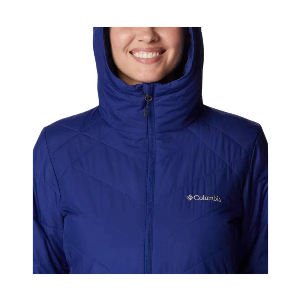 Columbia Women's Heavenly Long Hooded Jacket - Dark Sapphire - Lenny's Shoe & Apparel