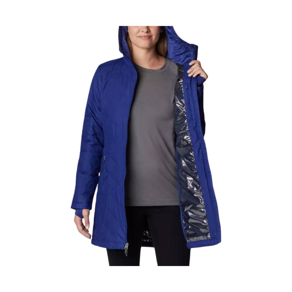 Columbia Women's Heavenly Long Hooded Jacket - Dark Sapphire - Lenny's Shoe & Apparel