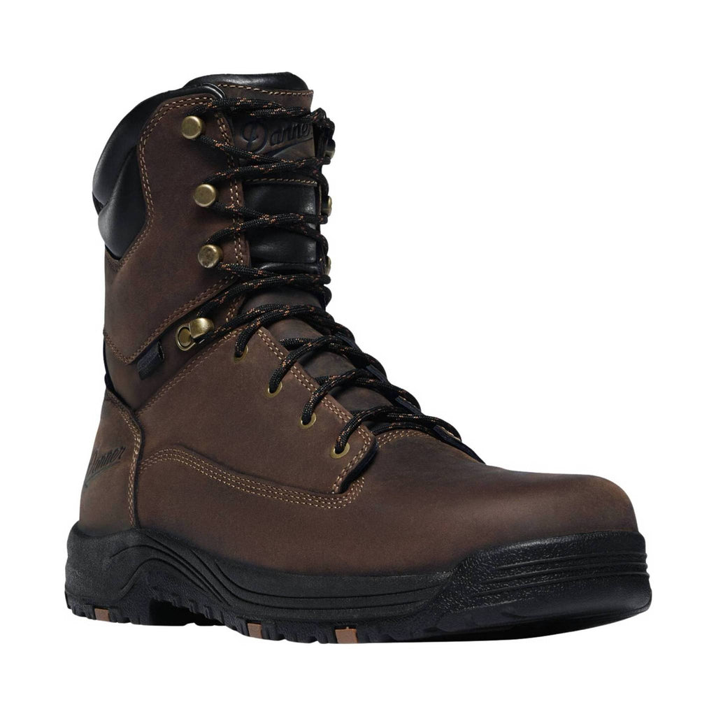 Danner Men's Caliper 8 Inch Aluminum Toe Work Boot - Brown Leather - Lenny's Shoe & Apparel