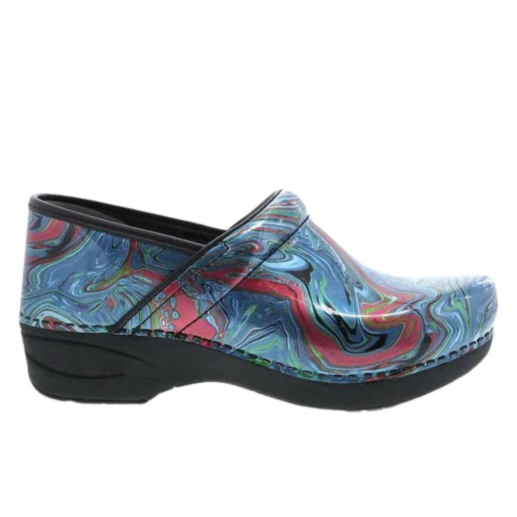 Dansko Women's Professional Clog - Marbled Swirl - Lenny's Shoe & Apparel