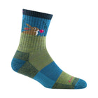 Darn Tough Vermont Kids' Bubble Bunny Jr. Micro Crew Lightweight Sock - Willow - Lenny's Shoe & Apparel