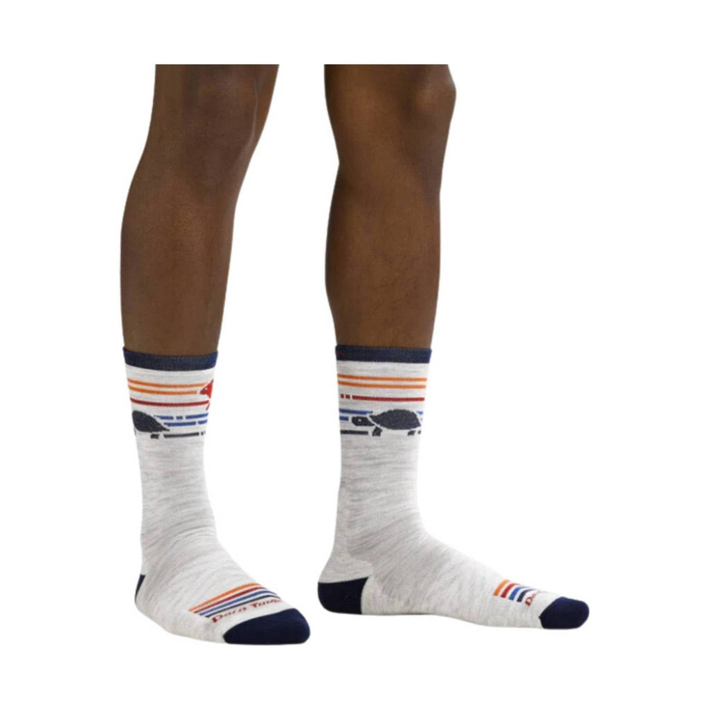 Darn Tough Vermont Men's Pacer Micro Crew Ultra Lightweight Running Sock - Ash - Lenny's Shoe & Apparel