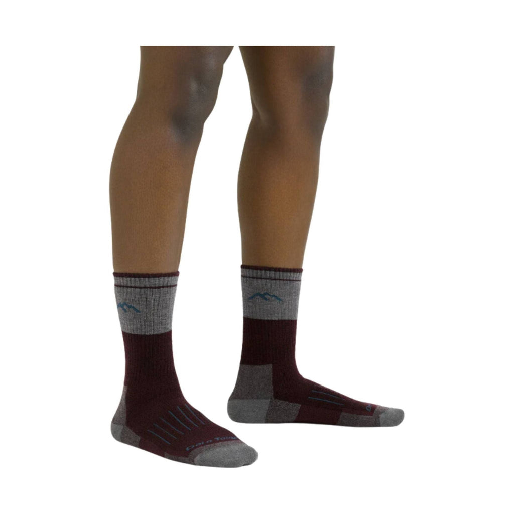 Darn Tough Vermont Women's Boot Heavyweight Hunting Sock - Burgundy - Lenny's Shoe & Apparel