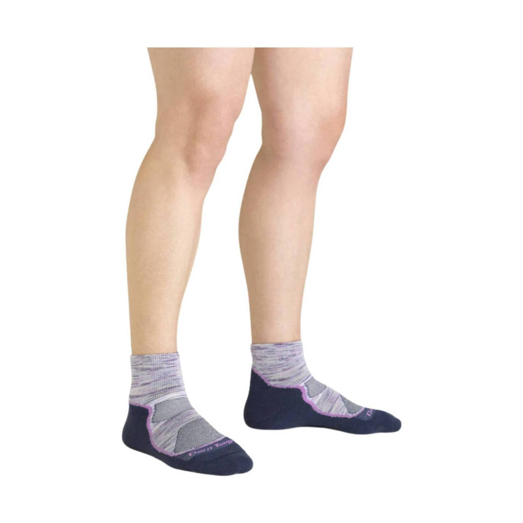 Darn Tough Vermont Women's Light Hiker Quarter Lightweight Hiking Sock - Cosmic Purple - Lenny's Shoe & Apparel