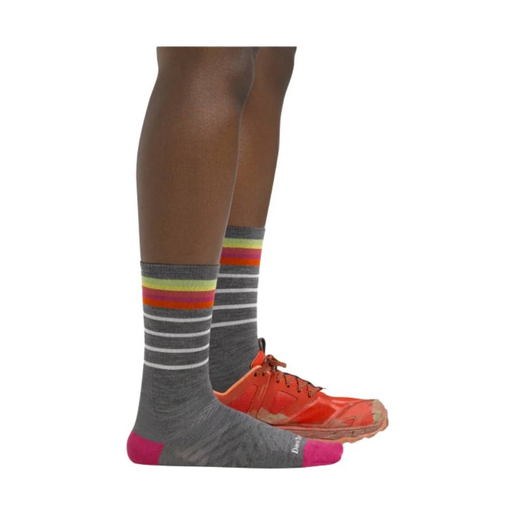 Darn Tough Vermont Women's Stride Micro Crew Ultra-Lightweight Running Sock - Gray - Lenny's Shoe & Apparel