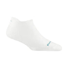 Darn Tough Vermont Women's Ultra-Lightweight No Show Tab Running Sock - White - Lenny's Shoe & Apparel