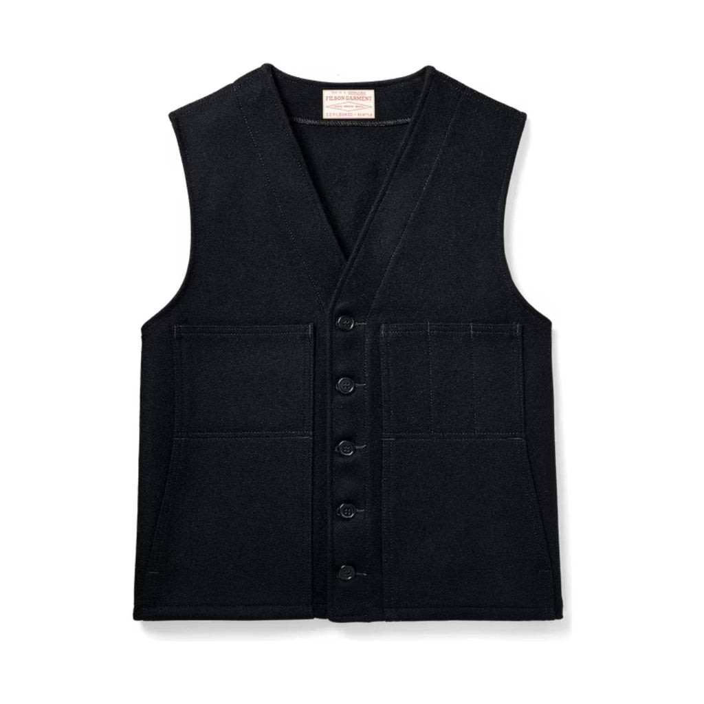 Filson Men's Mackinaw Wool Vest - Dark Navy - Lenny's Shoe & Apparel