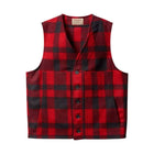 Filson Men's Mackinaw Wool Vest - Red/Black - Lenny's Shoe & Apparel