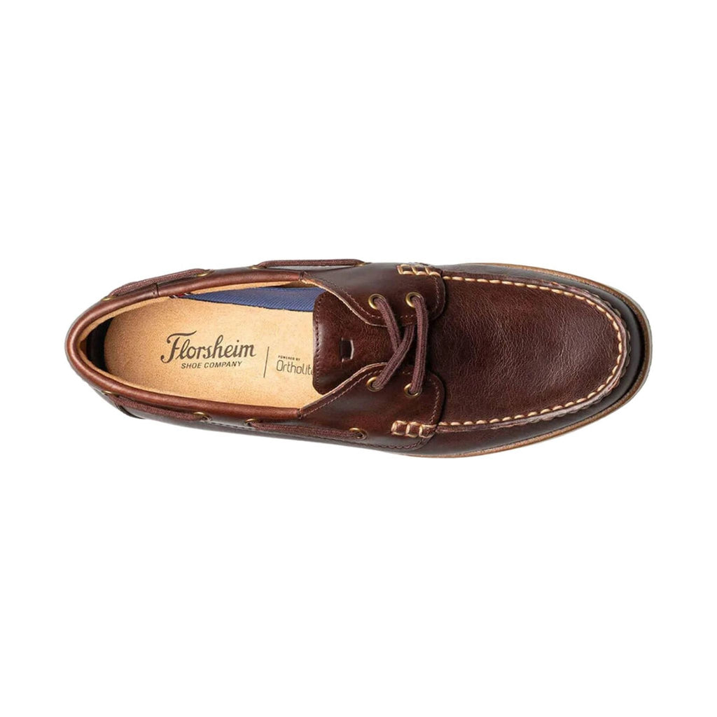 Florsheim Men's Atlantic Moc Toe Boat Shoe - Chocolate - Lenny's Shoe & Apparel