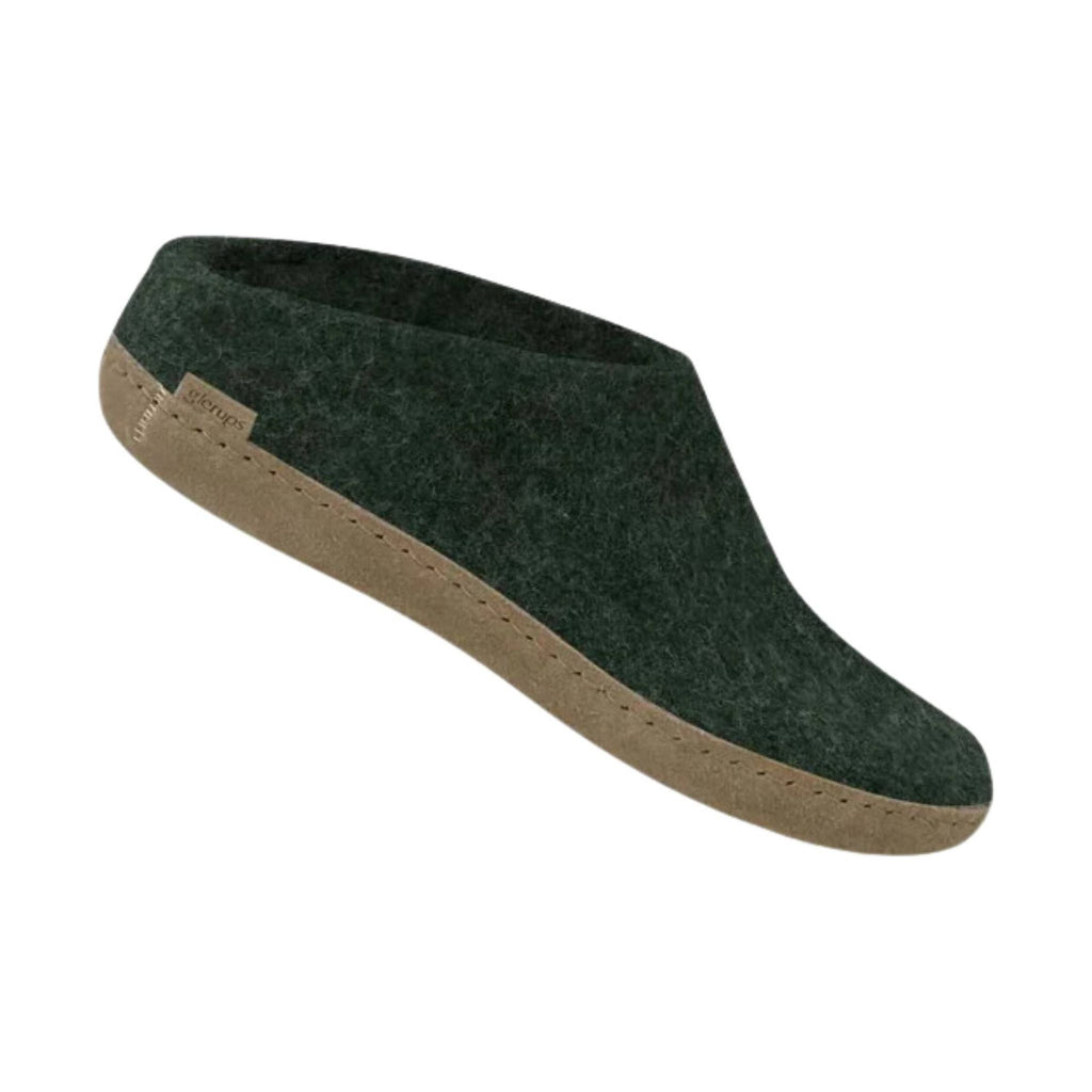 Glerups Slip On With Leather Sole Slipper - Forest - Lenny's Shoe & Apparel