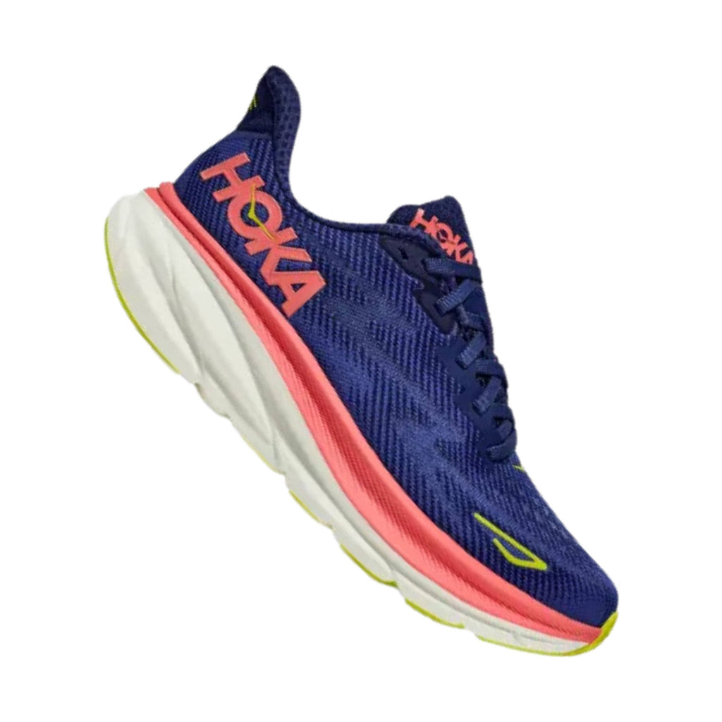 HOKA Women's Clifton 9 - Evening Sky/Coral - Lenny's Shoe & Apparel