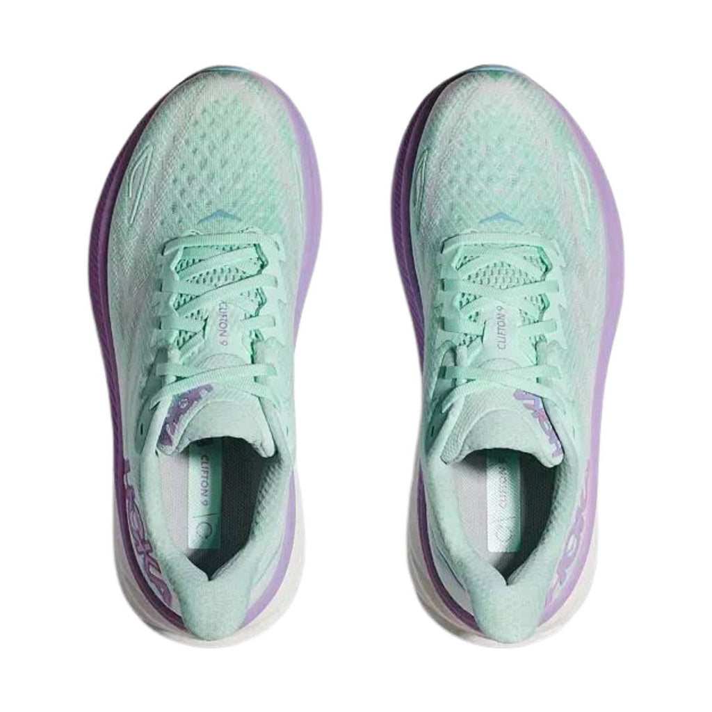 HOKA Women's Clifton 9 - Sunlit Ocean/ Lilac Mist - Lenny's Shoe & Apparel