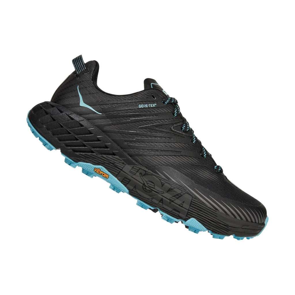 HOKA Women's Speedgoat 4 GTX - Anthracite/Dark Gull Grey - Lenny's Shoe & Apparel