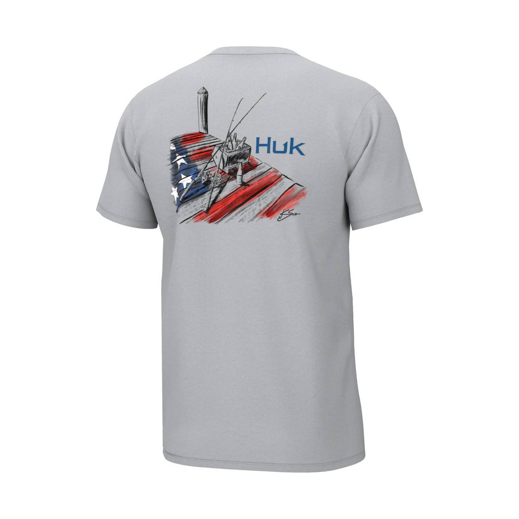 Huk Men's KC Brew Dock Tee - Harbor Mist - Lenny's Shoe & Apparel