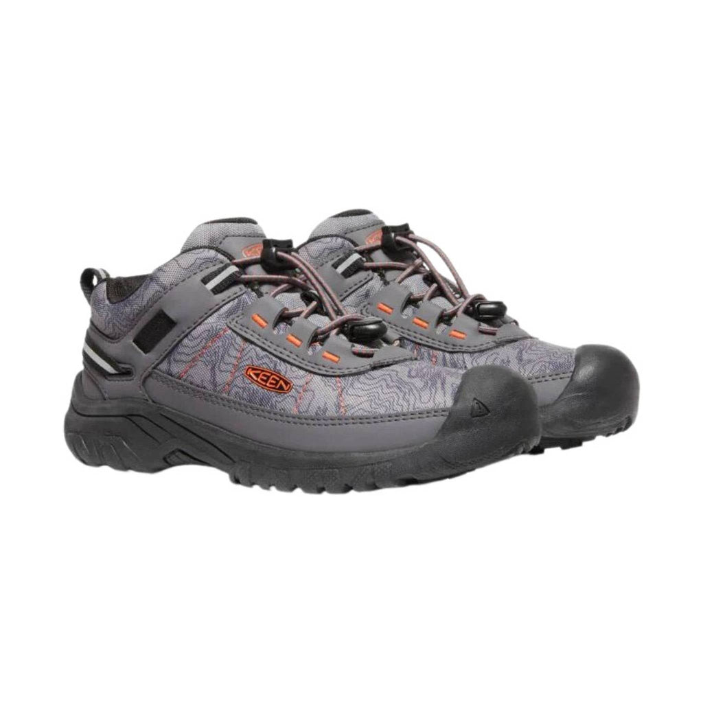 KEEN Big Kids' Targhee Sport - Magnet/Scarlet Ibis - Lenny's Shoe & Apparel