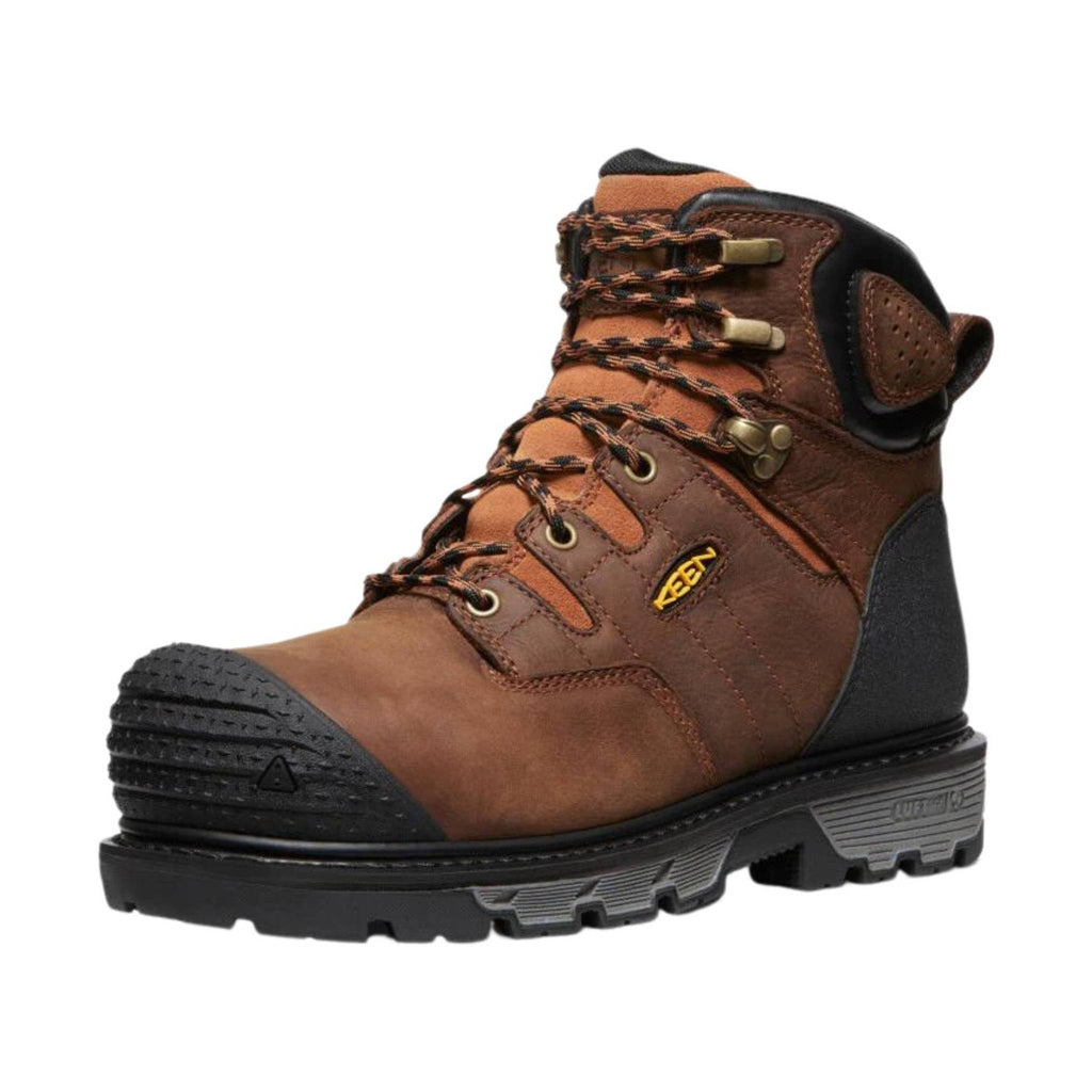 KEEN Utility Men's Camden Waterproof 6 Inch Carbon Fiber Toe Work Boot - Brown - Lenny's Shoe & Apparel