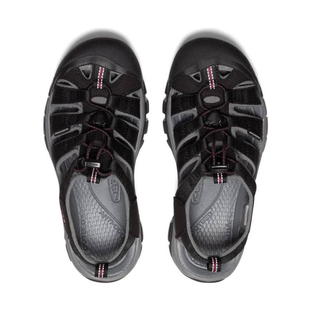 KEEN Women's Newport H2 - Black/Raspberry Wine - Lenny's Shoe & Apparel