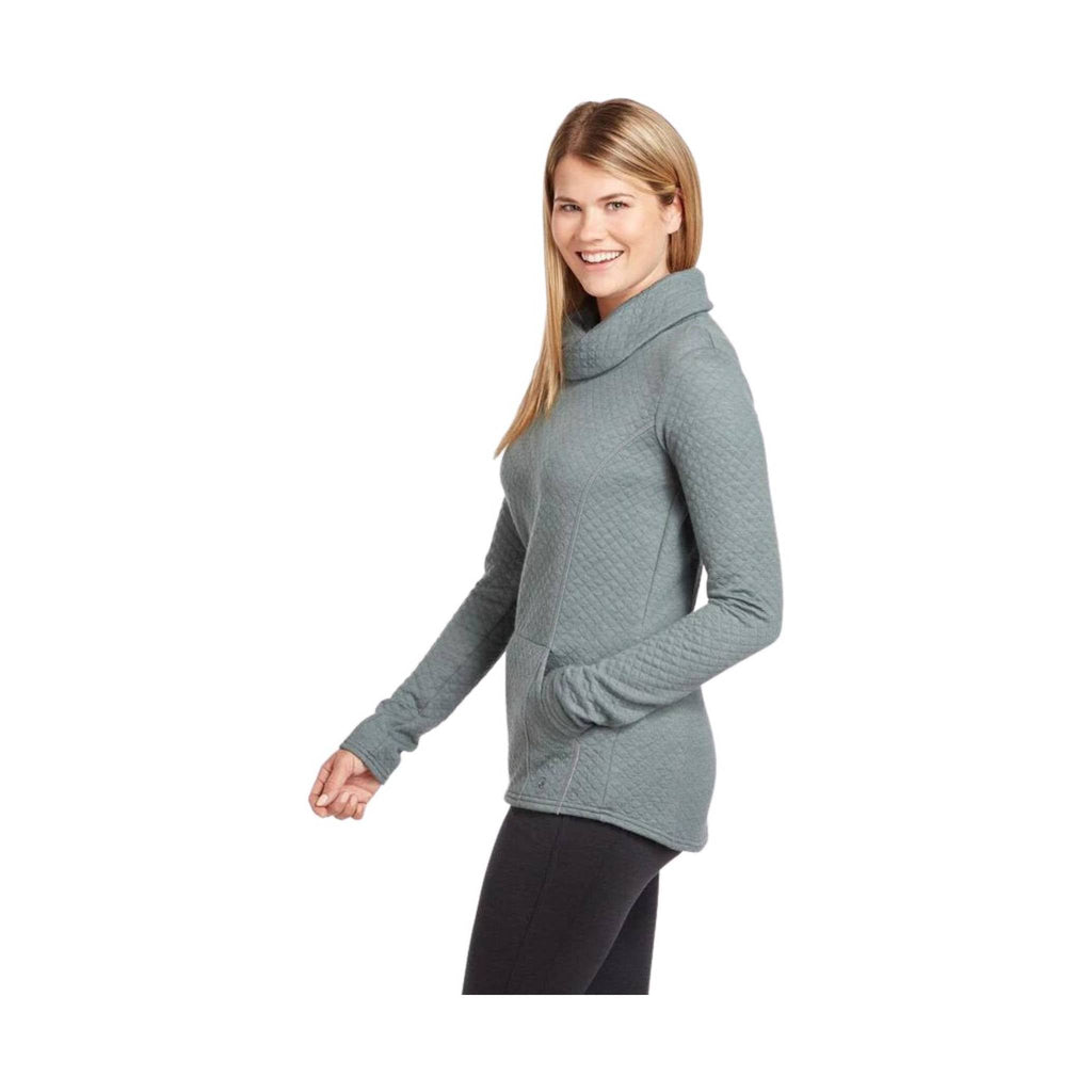 Kuhl Women's Athena Pullover - Pewter Green - Lenny's Shoe & Apparel