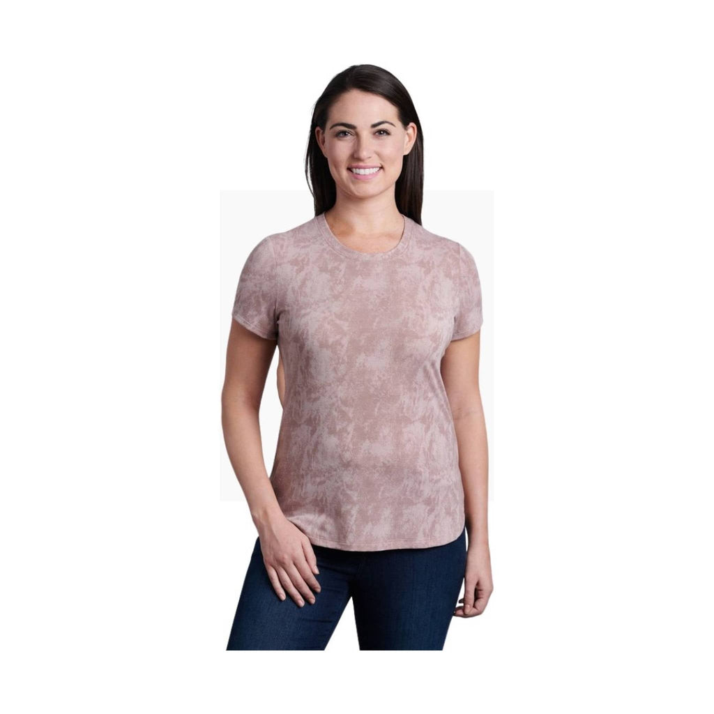 Kuhl Women's Konstance Short Sleeve- Rose Ash Print - Lenny's Shoe & Apparel