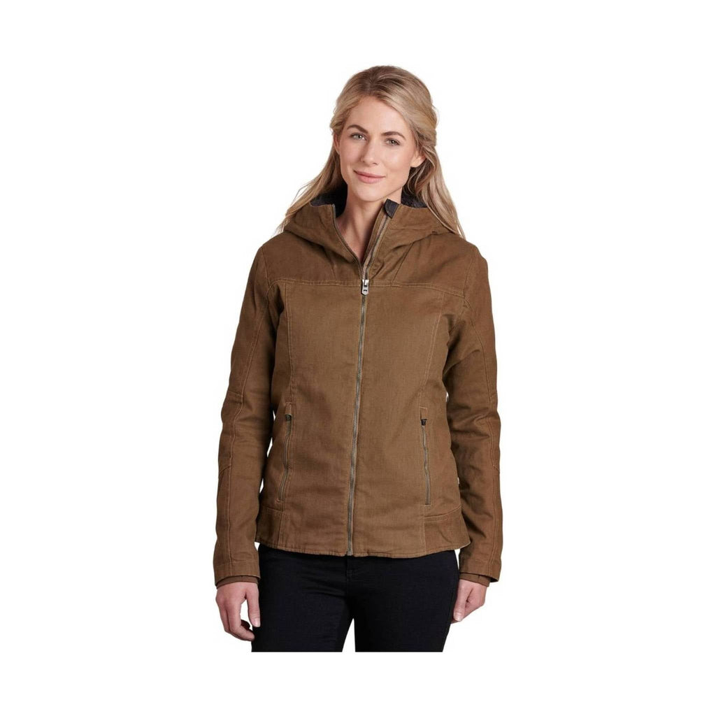 Kuhl Women's Law Fleece Lined Hoody - Dark Khaki - Lenny's Shoe & Apparel