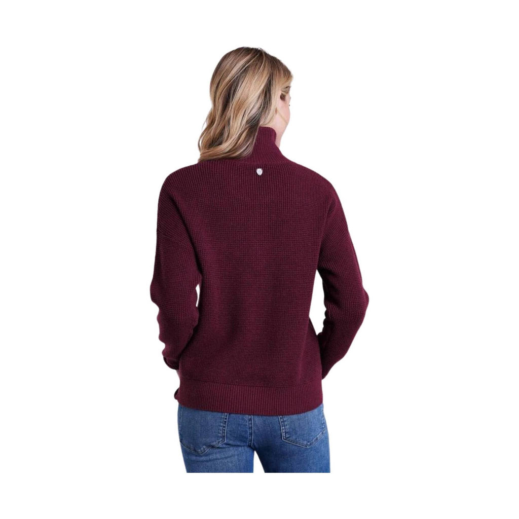 Kuhl Women's Norda Quarter Zip Sweater - Zinfandel - Lenny's Shoe & Apparel