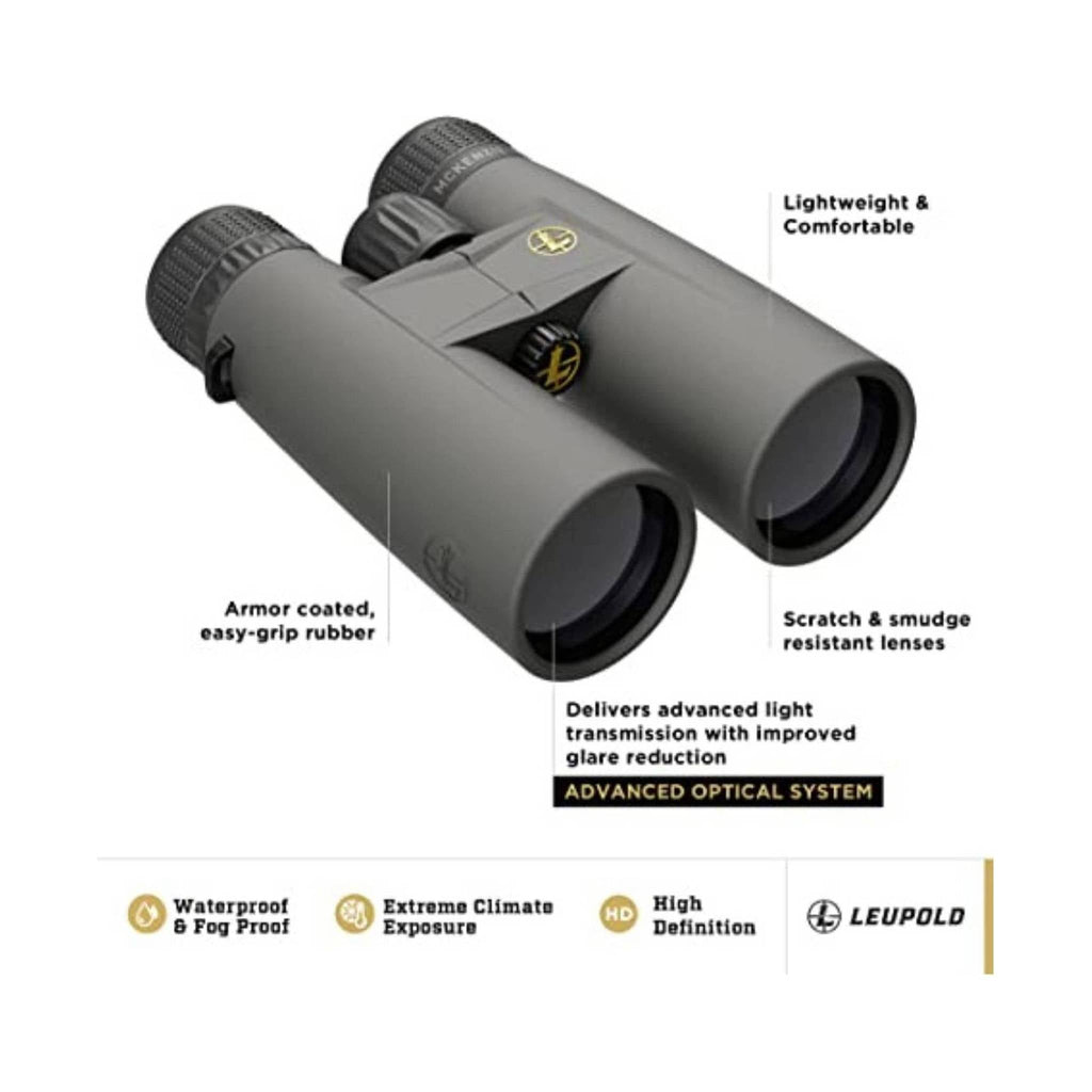 Leupold McKenzie Binouculars 10x42 - Grey - Lenny's Shoe & Apparel