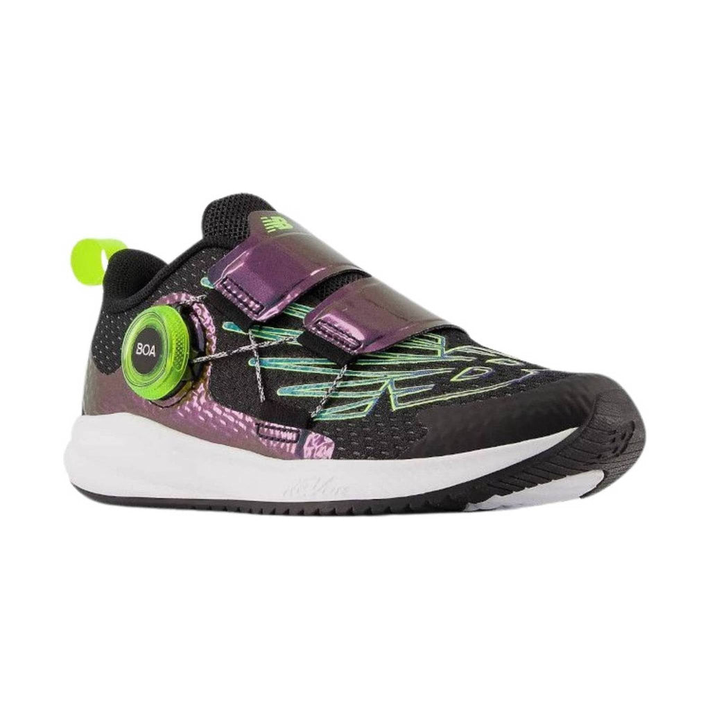 New Balance Kids' Fuel Core Reveal v3 BOA - Black/Electric Teal - Lenny's Shoe & Apparel