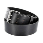 P&B Amish Men's Double Prong Leather Belt - Black - Lenny's Shoe & Apparel