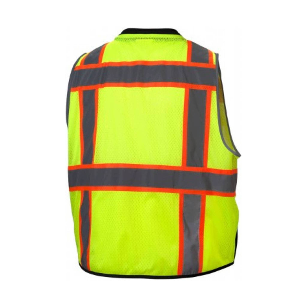 Pyramex Men's Class II Hi-Viz Safety Vest - Yelllow - Lenny's Shoe & Apparel