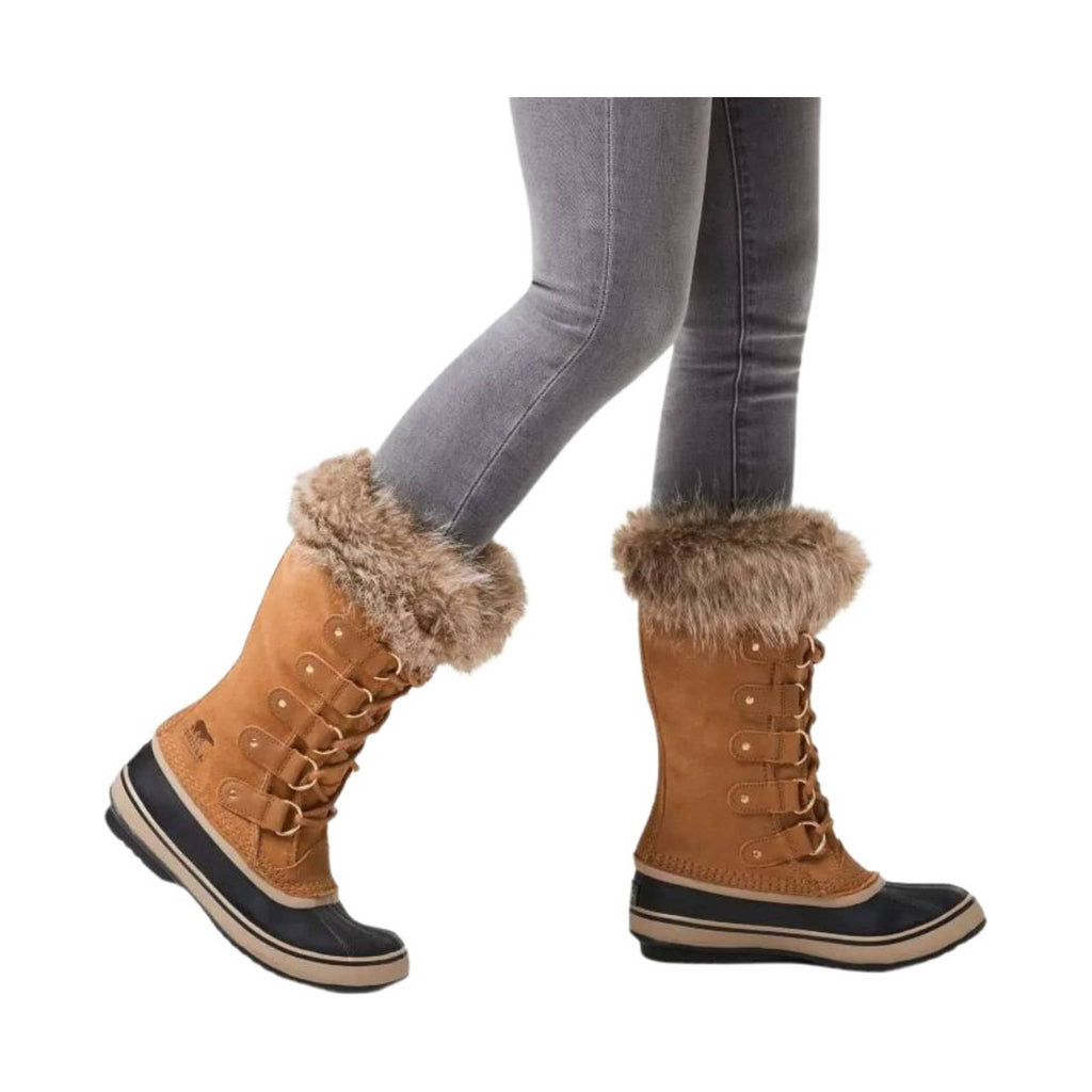 Sorel Women's Joan of Arctic Boots- Camel Brown/Black - Lenny's Shoe & Apparel