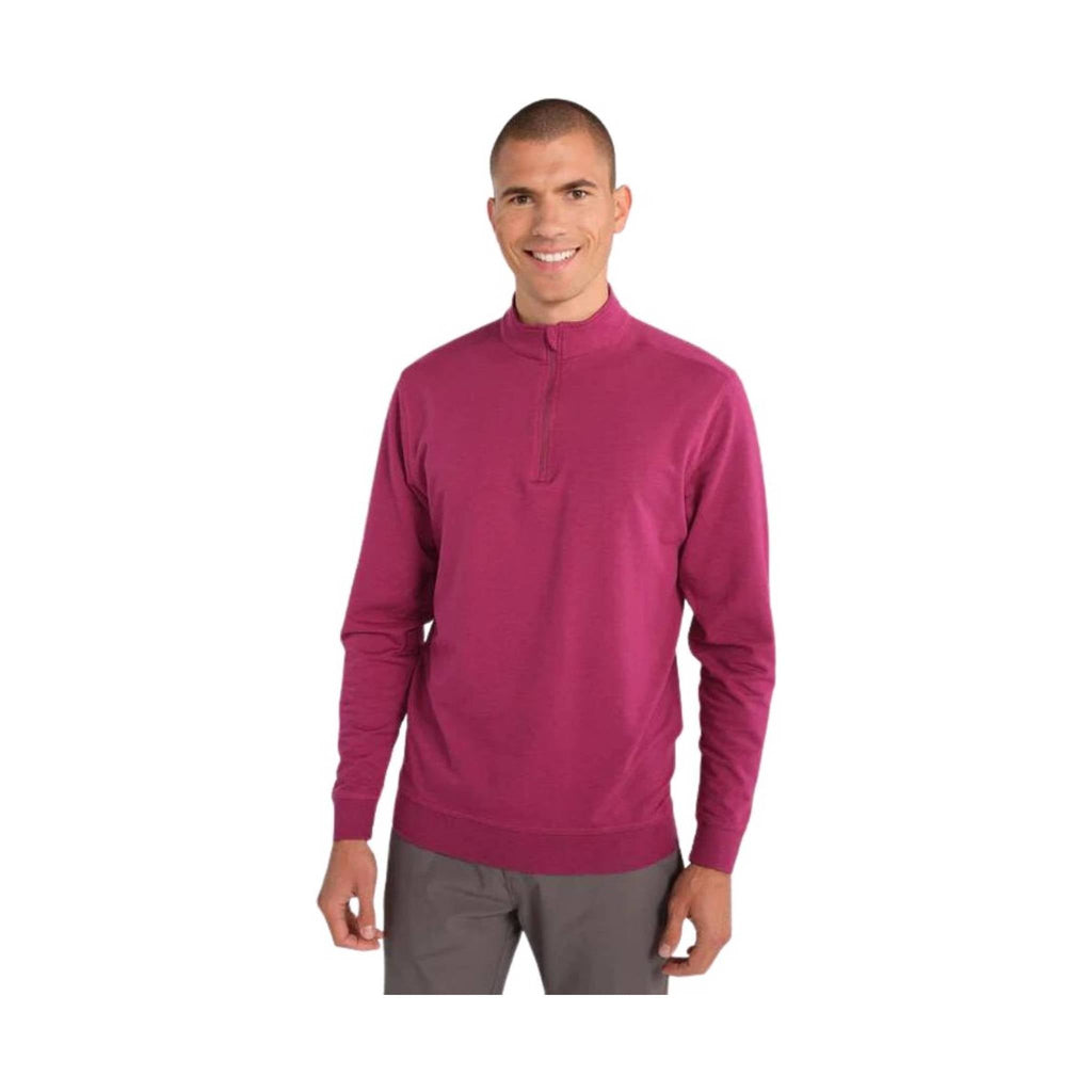 Tasc Men's Cloud French Terry Quarter Zip - Mulberry - Lenny's Shoe & Apparel