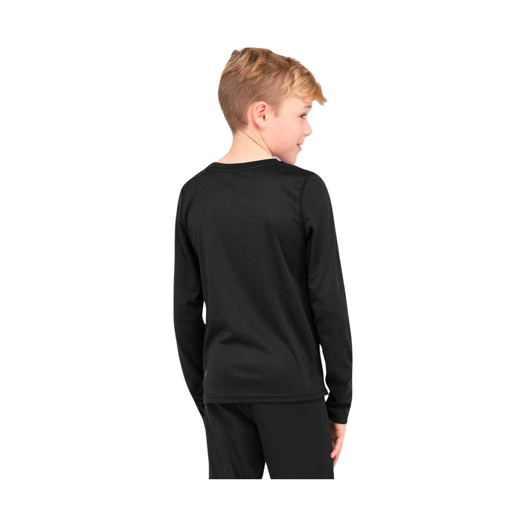 Terramar Kids' Thermapeak 2.0 Baselayer Crew - Black - Lenny's Shoe & Apparel