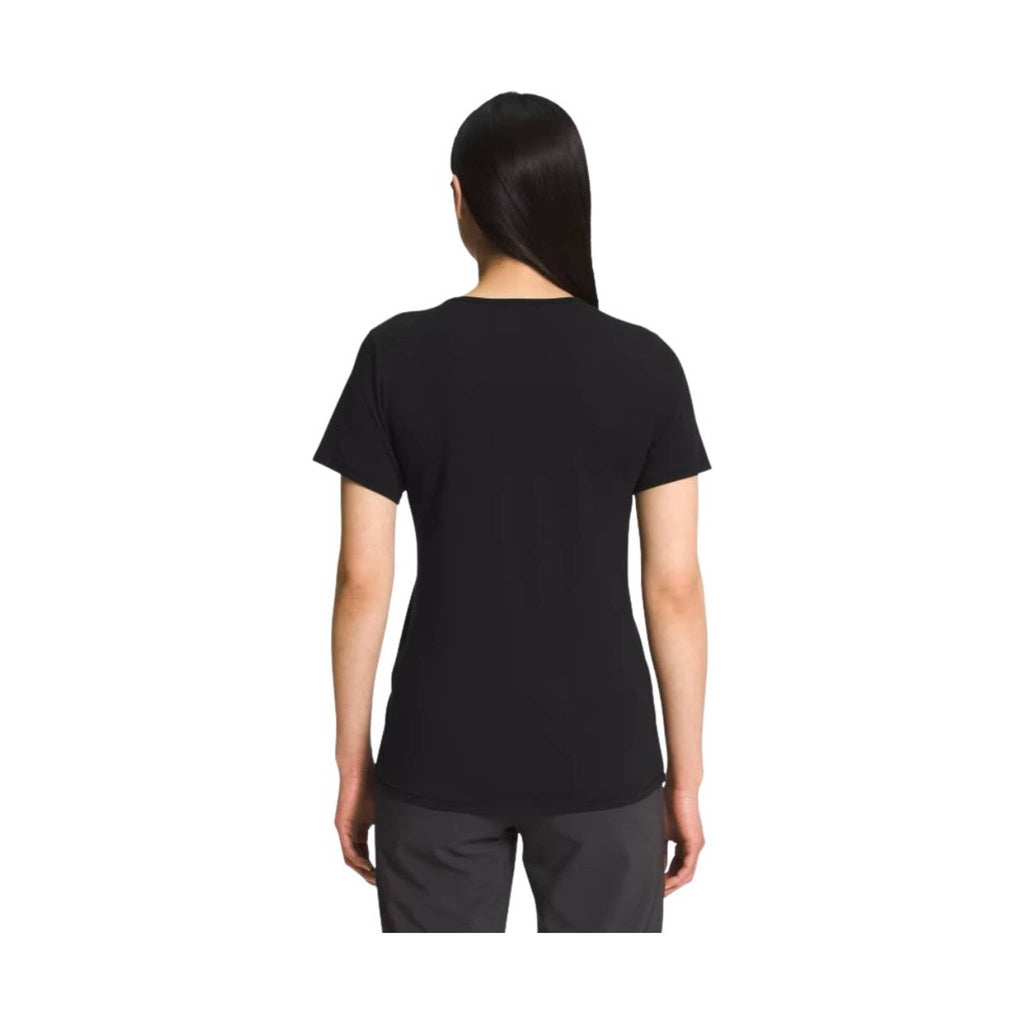 The North Face Women's Terrain Short Sleeve Scoop-Neck Tee - Black - Lenny's Shoe & Apparel