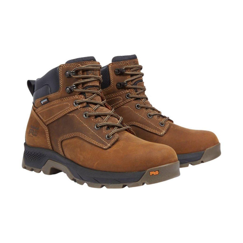 Timberland Pro Men's 6" Titan EV Soft Toe Waterproof Work Boots - Brown - Lenny's Shoe & Apparel