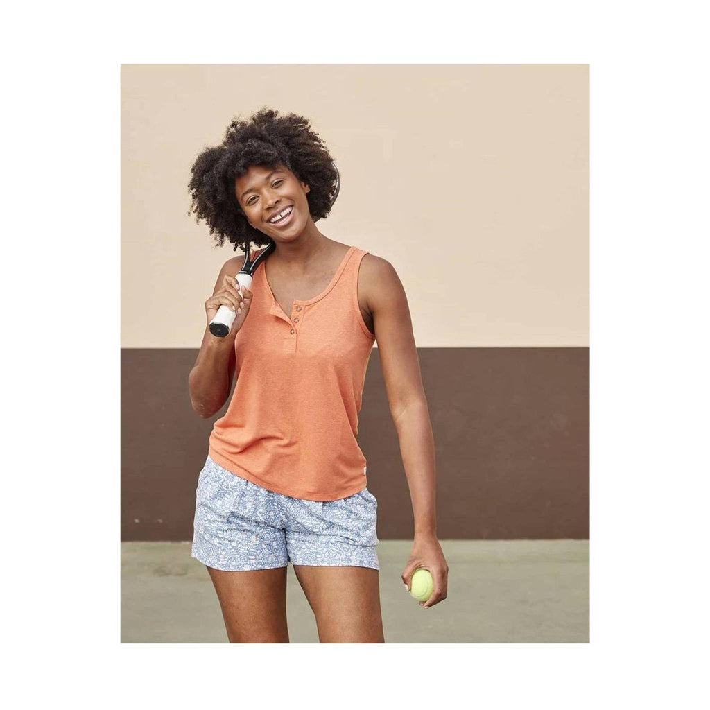 Toad & Co Women's Piru Henley Tank - Dreamsicle - Lenny's Shoe & Apparel