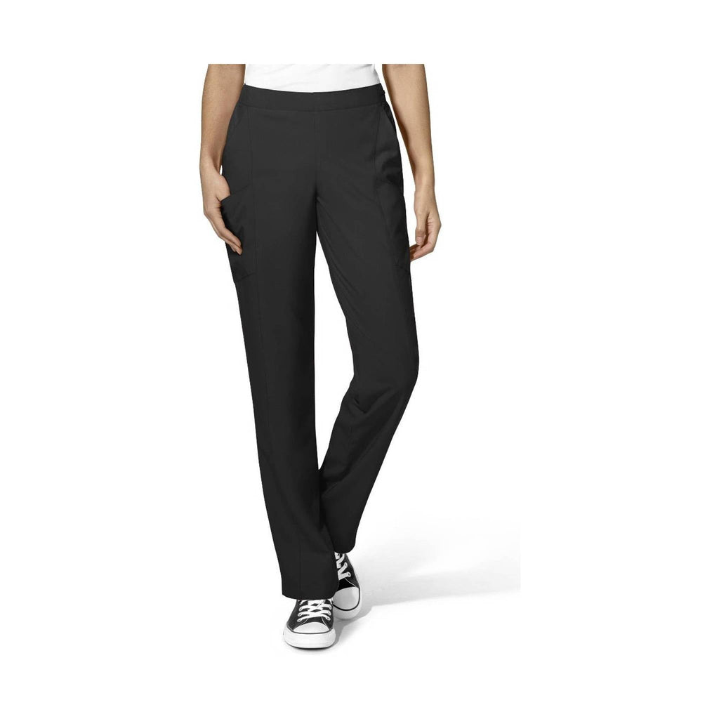 WonderWink Women's Flat Front Cargo Scrub Pant - Black - Lenny's Shoe & Apparel