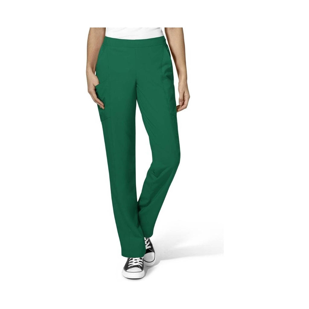 WonderWink Women's Flat Front Cargo Scrub Pant - Hunter Green - Lenny's Shoe & Apparel